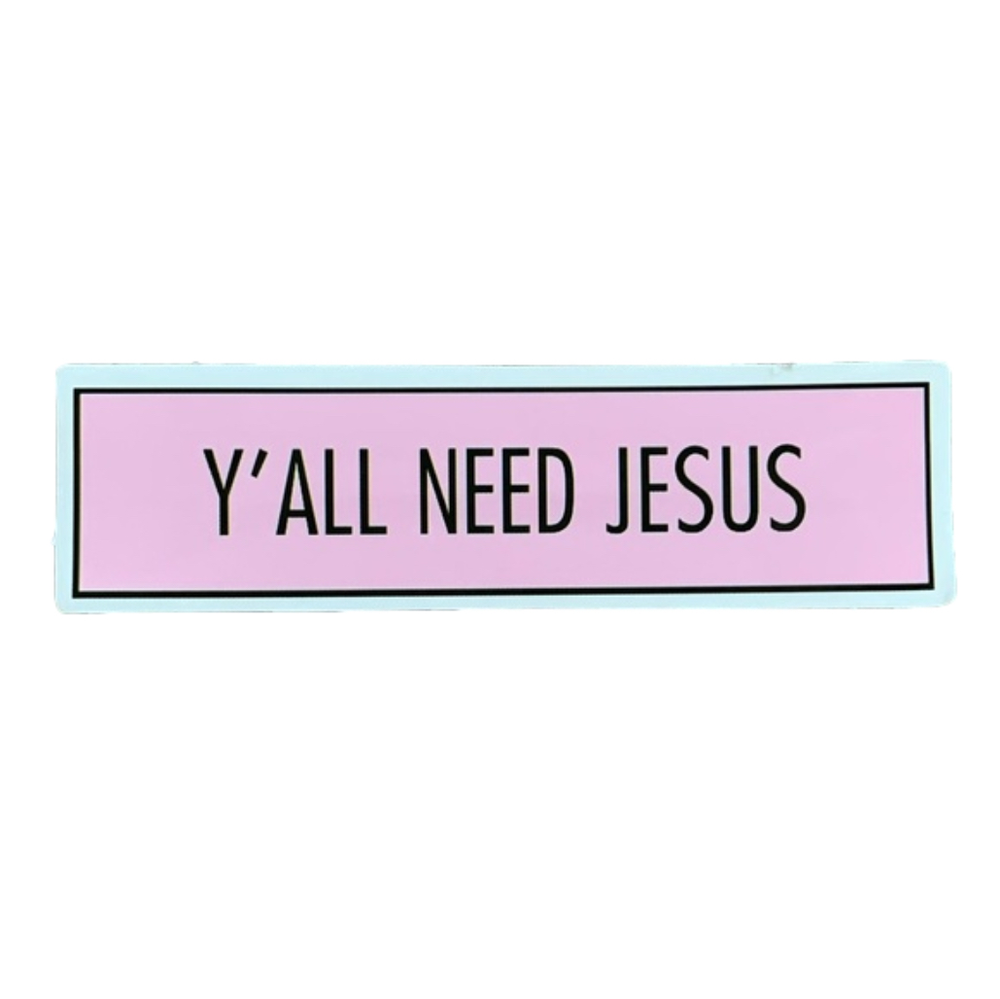 6/$12 Inspirational Vinyl Sticker Matte - Faith Jesus